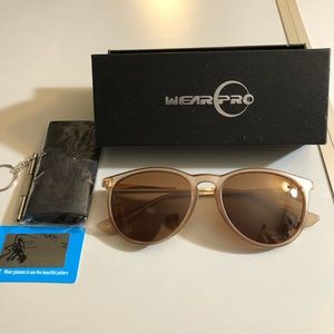Wearpro brown frame sunglasses